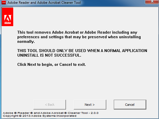 acrobat cleaner tool