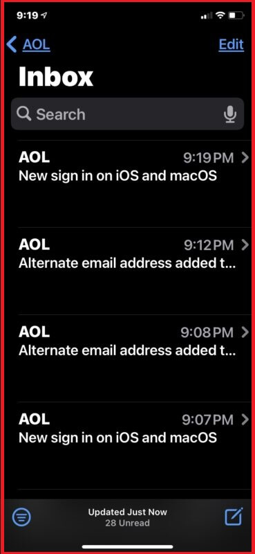AOL mail