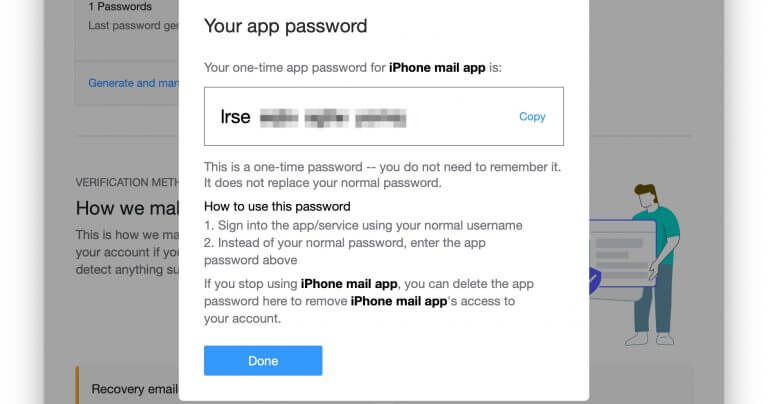 iPhone AOL Account Error No Password
