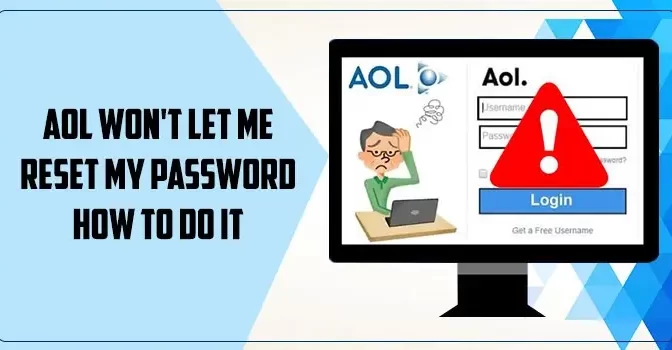 AOL Wont Let Me Reset My Password