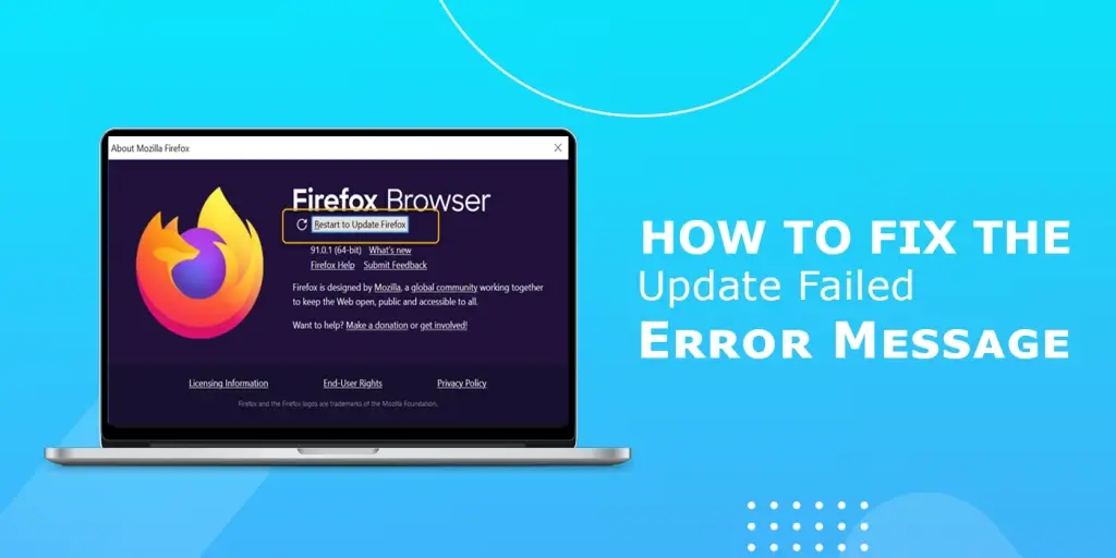 How to fix the update failed error message