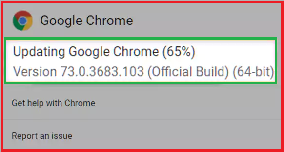 Updating Google Chrome