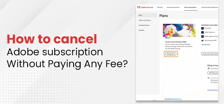 cancel Adobe subscription